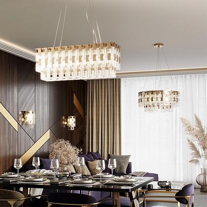 подвесная люстра odeon light hall buckle 4989/9, доставка по Казахстану 