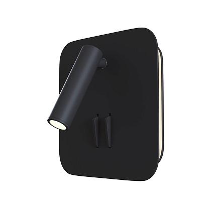 С 1 плафоном на стену Светодиодный спот Maytoni Ios 176 C175-WL-01-6W-B, доставка по Казахстану 
