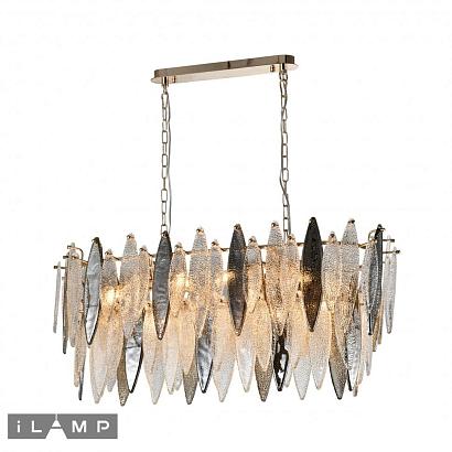 люстры подвесная люстра ilamp dolce p2543-10 gold, доставка по Казахстану 