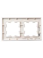 BRITE Рамка 2-мест. РУ-2-2-Бр стекло розовый матовый IEK 
