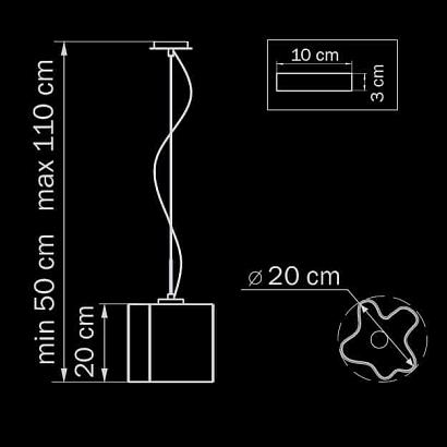 подвесной светильник lightstar nubi 802110, доставка по Казахстану 
