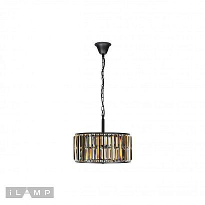 подвесная люстра ilamp royal 10390-5p черная, доставка по Казахстану 