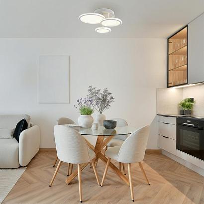 люстры 8380/60cl lumion умная люстра потолочная с пду и голосовым управлением smart, доставка по Казахстану 