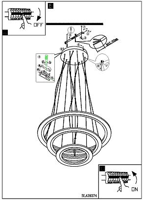 подвесной светодиодный светильник eglo penaforte 39274, доставка по Казахстану 