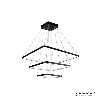 люстры подвесная люстра iledex venus 8153-700+500+300-d-t черный, доставка по Казахстану 