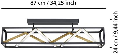 люстры 390416 светильник потолочный диммируемый penela, доставка по Казахстану 