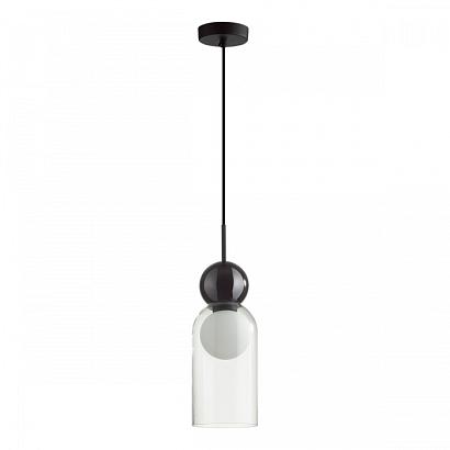 5022/1 modern odl23 293 черный/прозрачный/белый матовый металл/стекло подвес g9 led 5w blacky, доставка по Казахстану 