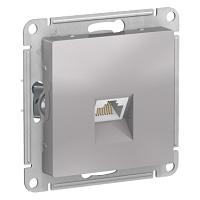 ATLASDESIGN РОЗЕТКА компьютерная RJ45, кат. 5Е, механизм, АЛЮМИНИЙ 