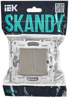 SKANDY Выключ. 2-кл. 10А SK-V04Sh шамп. IEK 