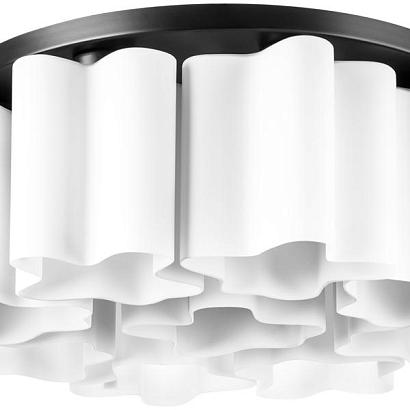 Потолочные 802097 (NUBI-X9A) Люстра NUBI 9х40W E27 ЧЕРНЫЙ МАТОВЫЙ/БЕЛЫЙ (в комплекте), доставка по Казахстану 