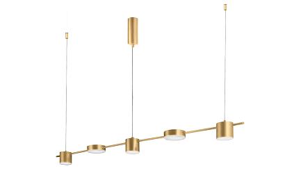 светильник подвесной crystal lux tristan sp5 l1200 gold crystal lux 3691/205, доставка по Казахстану 