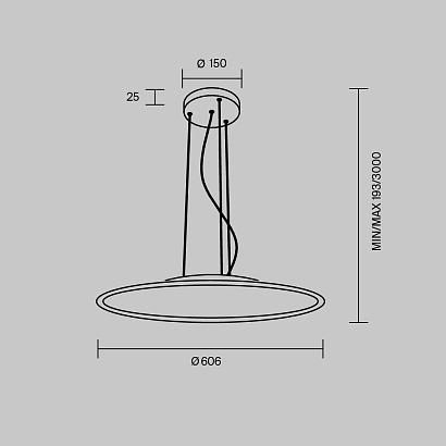 Подвесные Подвесной светильник Maytoni MOD471PL-L57WK Industria, доставка по Казахстану 