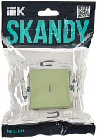 SKANDY Выключ. 1-кл. с инд. 10А SK-V07M мятн. IEK 