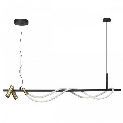 люстры 4397/30l hightech odl23 103 черный/античная бронза/металл/канат подвесной св-к ip20 led 30w 1200лм 3000k corda, доставка по Казахстану 