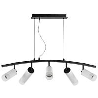 lr7353638621 люстра rullo 5х50w gu10 черный - белый  571735 - 214436-3 - 214486-2 - 202431-5, доставка по Казахстану 