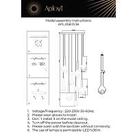 Дополнительная картинка APL.058.13.36 Светильник подвесной светодиодный Aployt Wisia