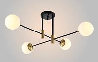 люстры светильник потолочный crystal lux fidel pl4 black crystal lux 0630/104, доставка по Казахстану 