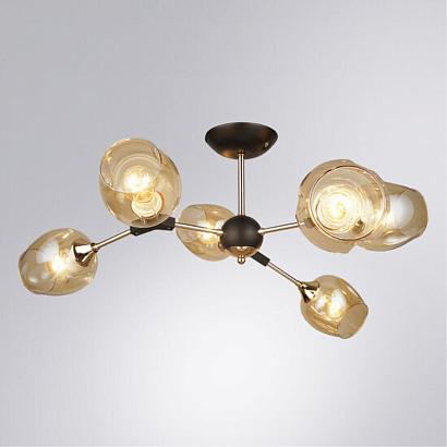 купить Люстра на штанге Arte Lamp SEPPIA A4211PL-6BK в Алматы, svet.kz, доставка по Казахстану 
