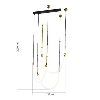 люстры sl6132.303.45 светильник подвесной st-luce strap, доставка по Казахстану 