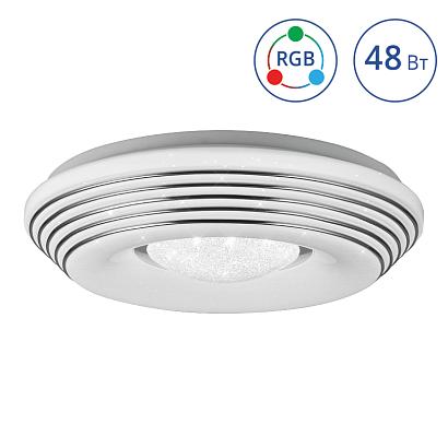 люстры светильник lumin'arte led sirius-i 48w rgb  димм. 3000-6000k max 4000lm пульт ду эффект  звездного неба  80x380mm ip20, доставка по Казахстану 