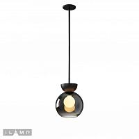светильник подвесной ilamp mono p6079-1 bk+sm, доставка по Казахстану 