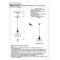 Дополнительная картинка Подвесной светильник Belfast Clifton D33331-1 GL GR