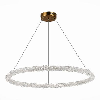 sl6110.223.01 люстра подвесная st-luce золотистый/золотистый led 1*45w 3000 - 6500k, доставка по Казахстану 