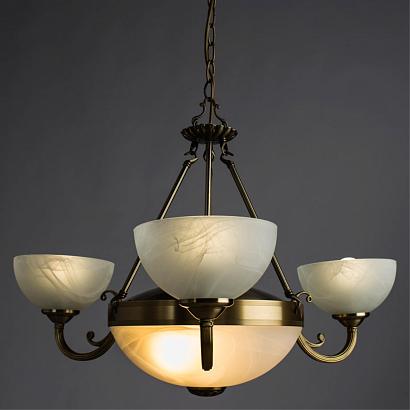 люстры подвесная люстра arte lamp windsor white a3777lm-3-2ab, доставка по Казахстану 