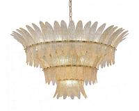 newport   люстра, gold clear glass with light yellow sand d105.5*h50 cm e14 21*60w, доставка по Казахстану 