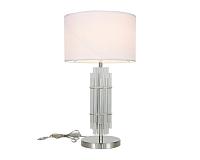 NEWPORT 3680 3681/T nickel  , Настольная лампа , Nickel Shade white D32*H59 cm E27 1*60W