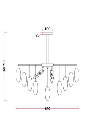 купить Люстра Freya FR5104PL-06N в Алматы, svet.kz, доставка по Казахстану 
