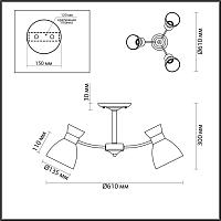 Дополнительная картинка Потолочная люстра Lumion Comfi Wilma 4534/3C