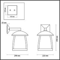 Уличный настенный светильник Odeon Light Tako 4049/1W светильники