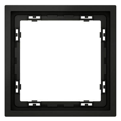 Рамка пластиковая VOLTUM S70 на 1 пост, (черный матовый) VLS100108 