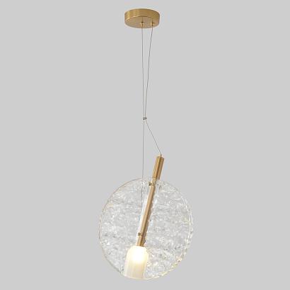 Подвесные Светильник подвесной Crystal Lux FROZEN SP1 BRASS Crystal Lux 3990/201, доставка по Казахстану 
