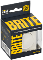 BRITE Светорег. пов-наж. 600Вт СС10-1-0-БрБ бел. IEK 