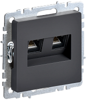 BRITE Роз. комп. 2-ая RJ45 кат.5E РК10-2-БрГ граф. IEK 