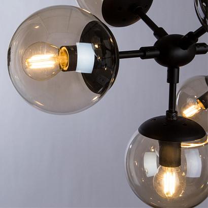 подвесная люстра arte lamp bolla a1664sp-12bk, доставка по Казахстану 