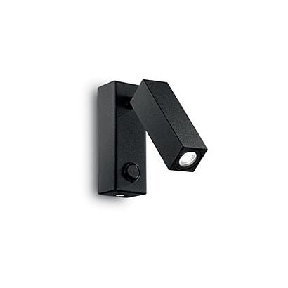 С 1 плафоном на стену Бра PAGE AP1 SQUARE NERO 142241, доставка по Казахстану 