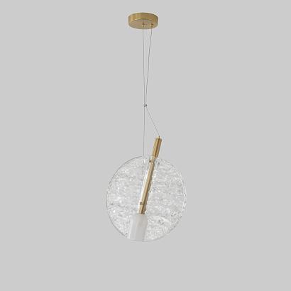 Подвесные Светильник подвесной Crystal Lux FROZEN SP1 BRASS Crystal Lux 3990/201, доставка по Казахстану 