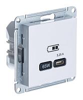 Розетка AtlasDesign USB тип-С 65Вт высокоскор.заряд. QC PD механизм лотос SE ATN001327 