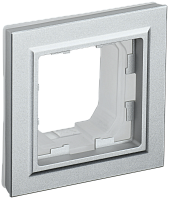 BRITE Рамка 1-мест. IP44 РУ-1-БрА-44 алюм. IEK 