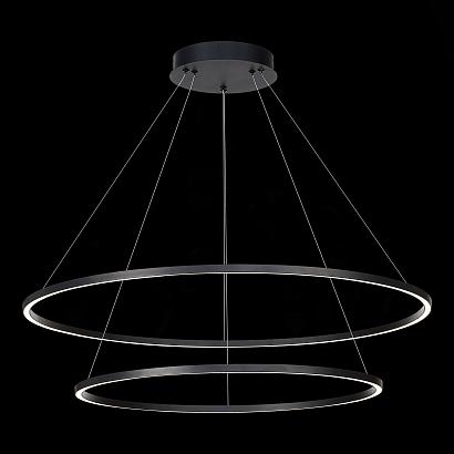 люстры st605.403.91 cветильник подвесной  smart st-luce черный/белый led 1*91w 2800-6500k, доставка по Казахстану 