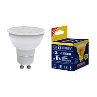 LED-JCDR-7W/WW/GU10/NR Лампа светодиодная. Форма "JCDR", матовая. Серия Norma. Белый свет. Картон. ТМ Volpe купить в Алматы svet.kz