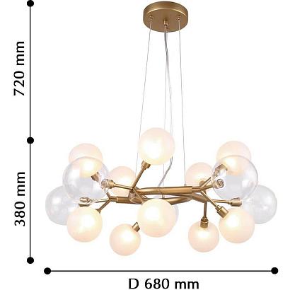 люстры подвесная люстра favourite babylon 2515-10p, доставка по Казахстану 