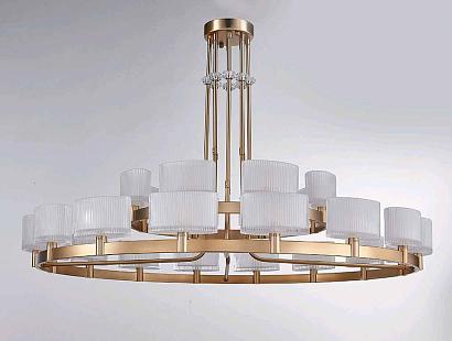 подвесная люстра newport 4338+16/c gold м0062174, доставка по Казахстану 