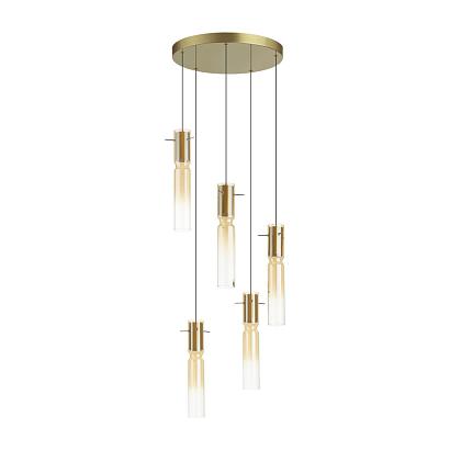 люстры 5058/25la pendant odl24 325 подвесной светильник led 5*5w 3000k scrow, доставка по Казахстану 