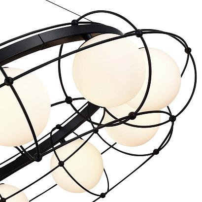 люстры sl1189.403.10 люстра подвесная st-luce черный/опал g9 10*5w, доставка по Казахстану 