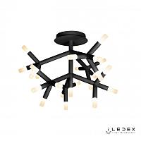 люстры потолочная светодиодная люстра iledex savage fs-017-x25 bk, доставка по Казахстану 