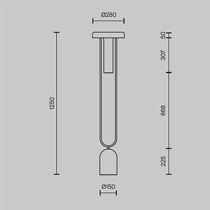 Напольный светильник (торшер) Maytoni MOD463FL-L24BS3K Ikebana купить в Алматы svet.kz
